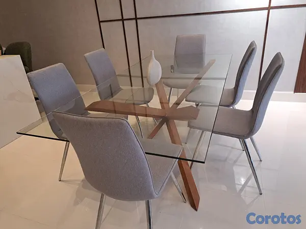 muebles y colchones - V3bdo comedor de y sillas como nuevo 5
