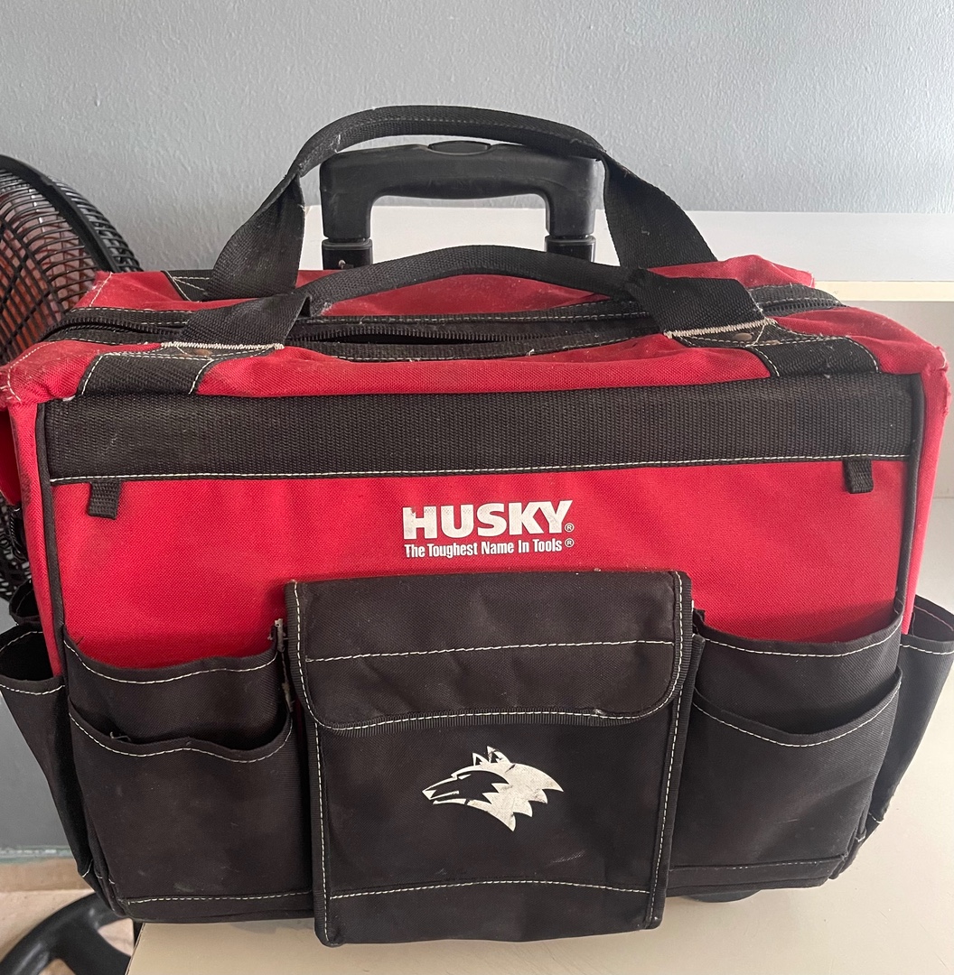 herramientas, jardines y exterior - Bulto Husky impermeable, 180 cm rojo. Usado.  0