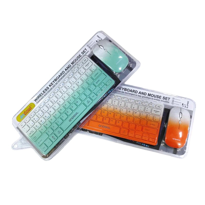 accesorios para electronica - Combo Mouse y Teclado Bluetooth Inalambrico Recarg 0