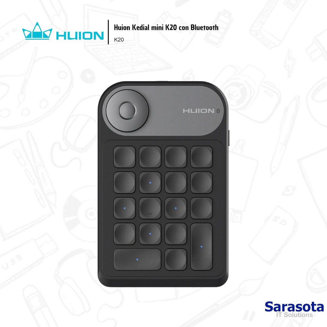 accesorios para electronica - Huion Kedial mini K20 con Bluetooth  2