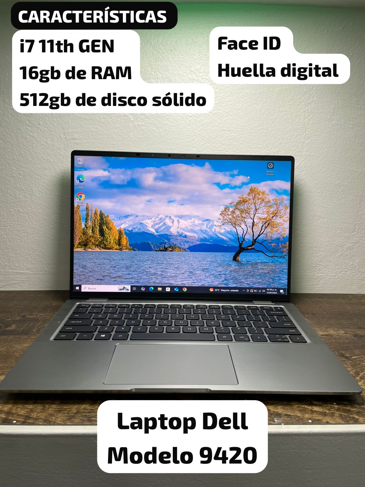 celulares y tabletas - Dell LATITUDE 9420 i7 11va 16GB 512gb SSD Face ID  1