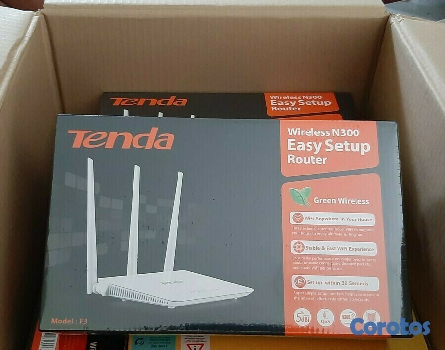 otros electronicos - Router WIFI  y Repetidor WIFI Inalámbrico Tenda F3 N300