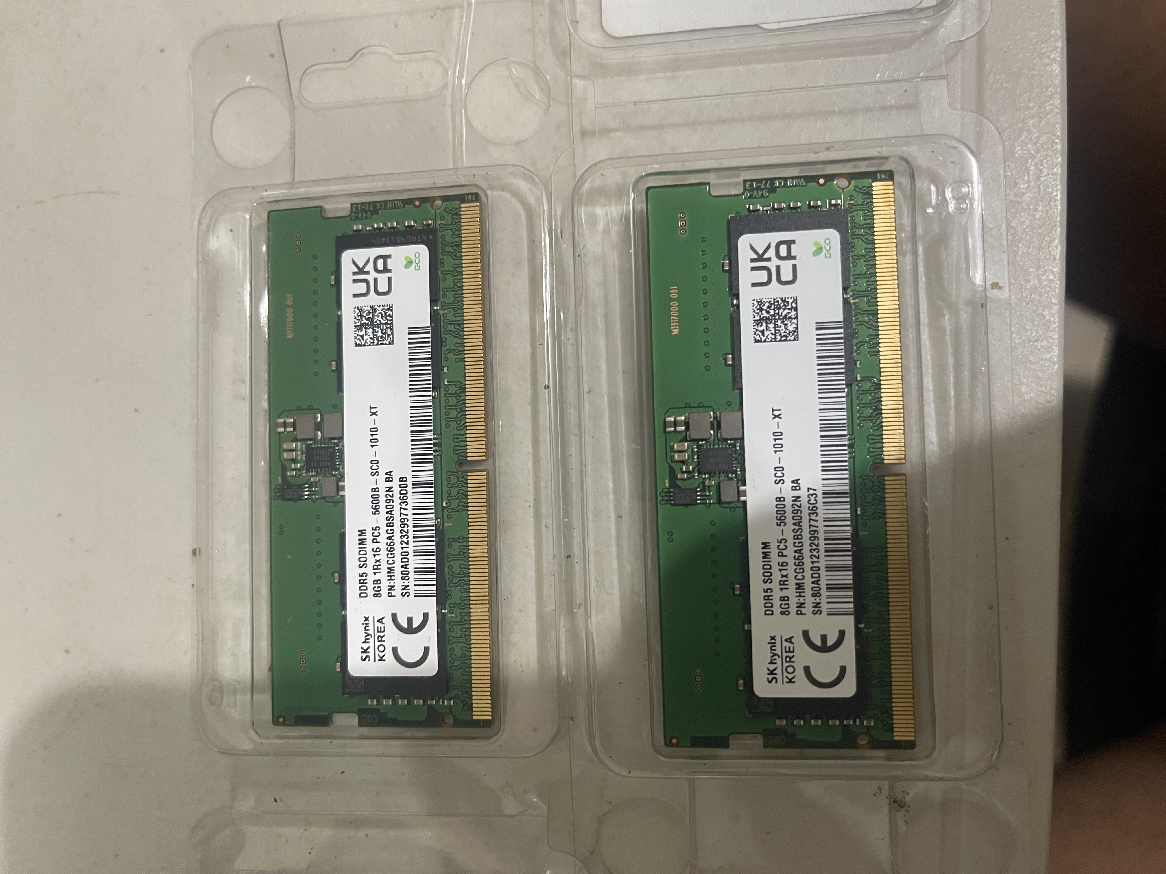 computadoras y laptops - Memoria laptop 16gb  2x8gb DDR5 certificada  2