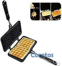 cocina - Wafflera Waffles pancakes gofres directo a la estufa, antiadherente waflera  2