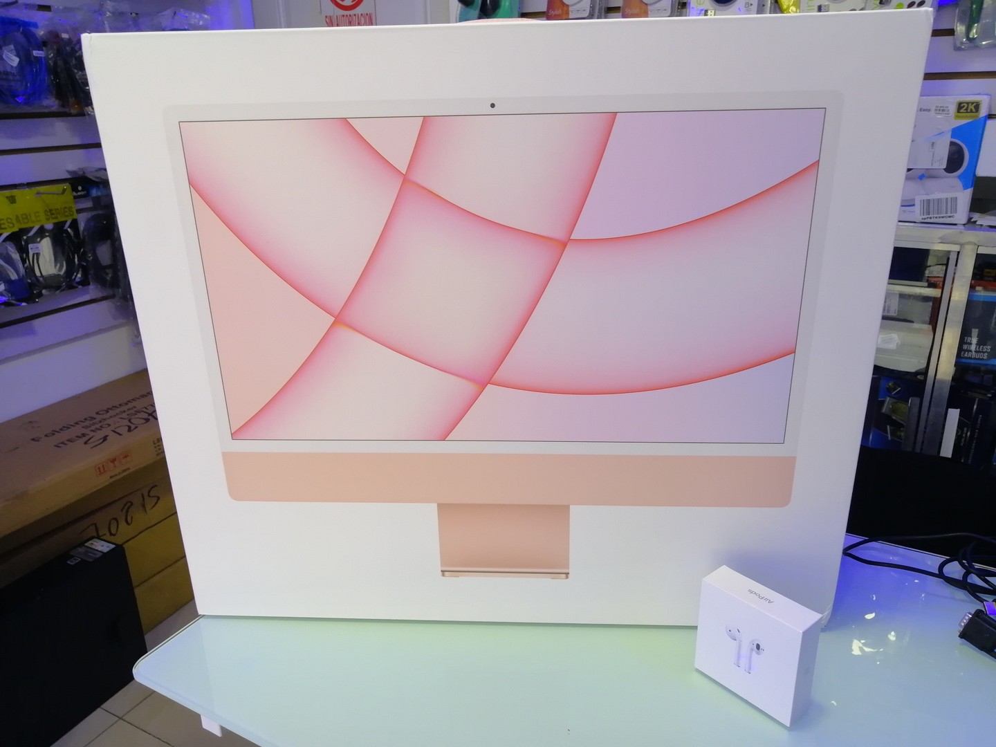 computadoras y laptops - Apple iMac 2021 - Computadora de escritorio todo en uno con chip M1 5
