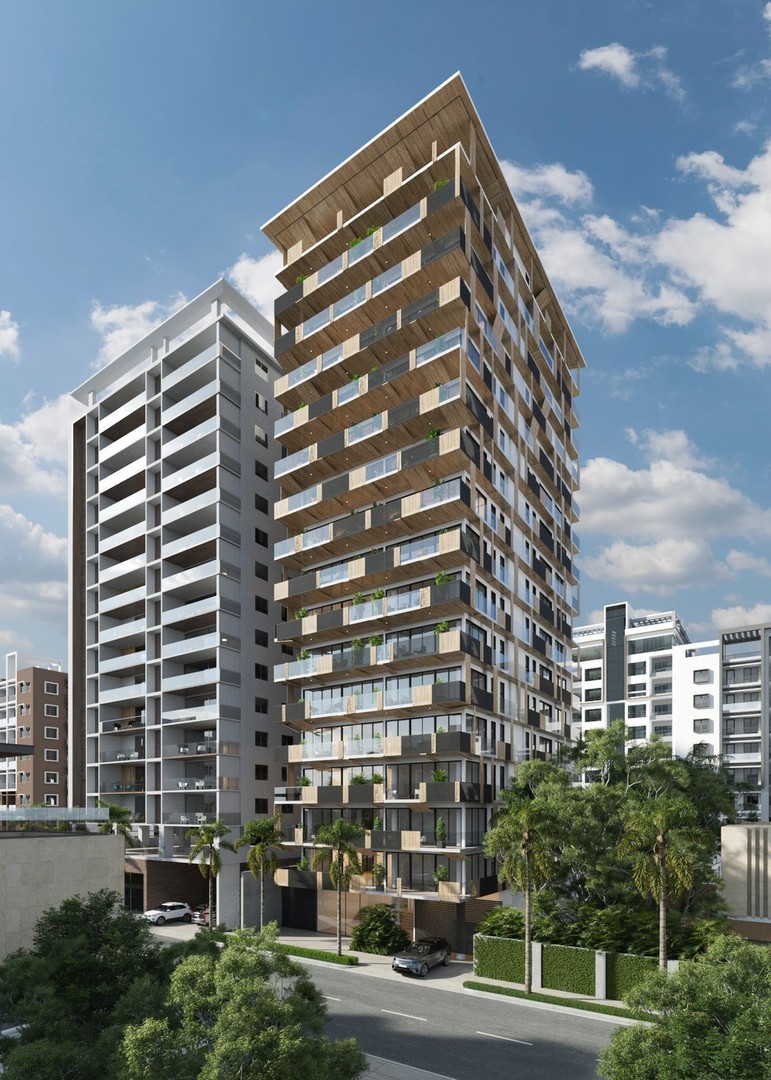apartamentos - Lujosa torre, con un apartamento por piso en Naco en venta en ensanche naco 10