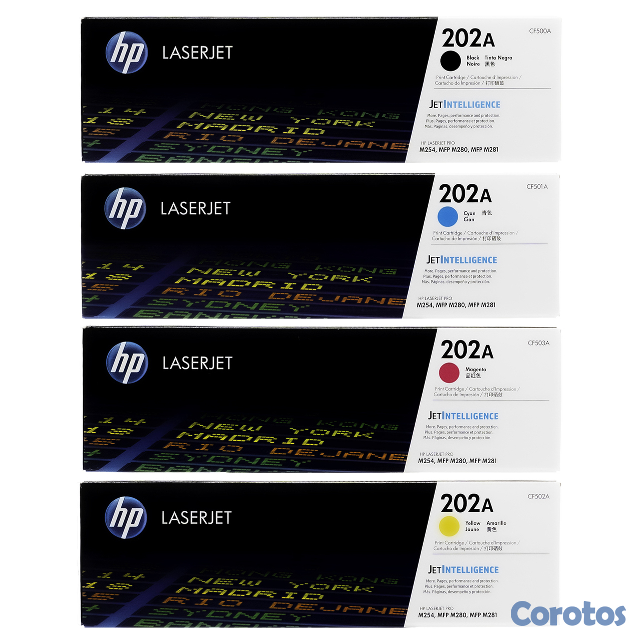 impresoras y scanners - TONER HP 202A, NEGRO, CYAN, MAGENTA, YELLOW 