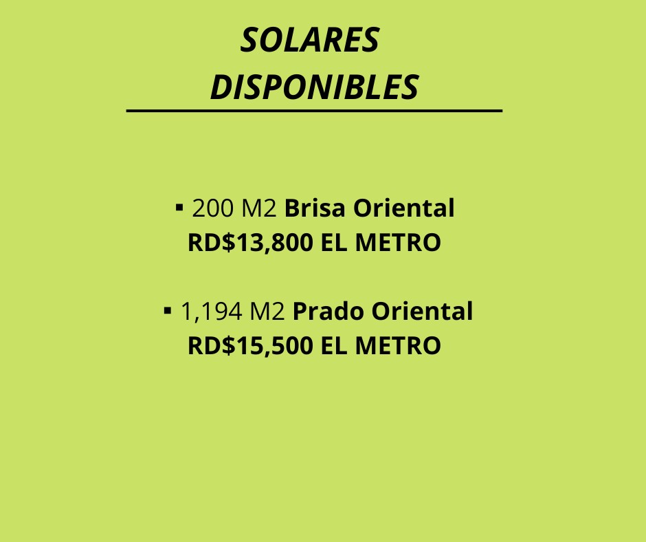 Solares en venta SAN ISIDRO


