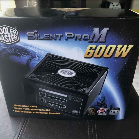 computadoras y laptops - Power supply Cooler Master 600w Silent Pro M600 80 Plus Bronze Semi Modular