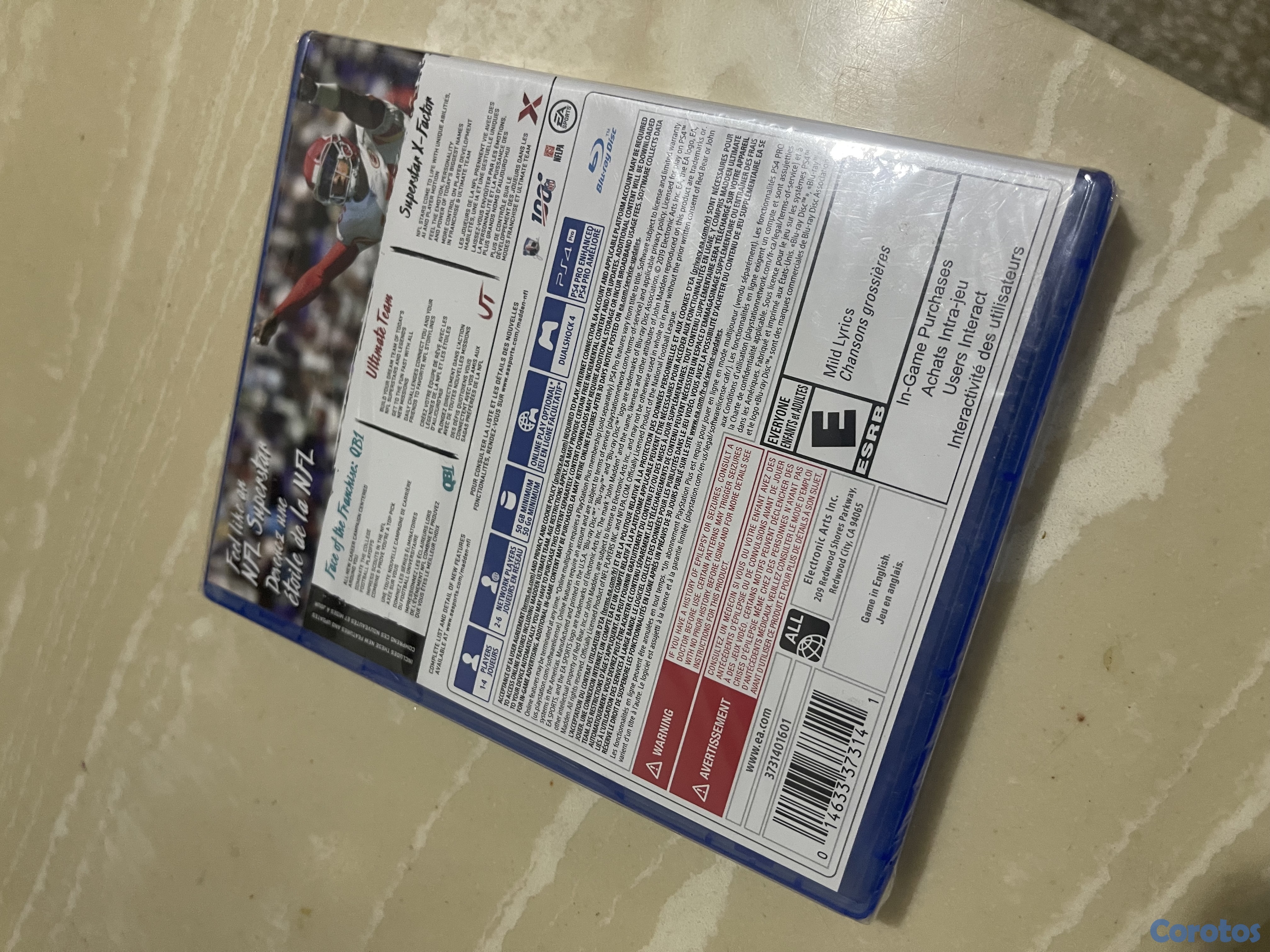 consolas y videojuegos - MADDEN 20 PS4 nueva sellada, cambio por otro  2