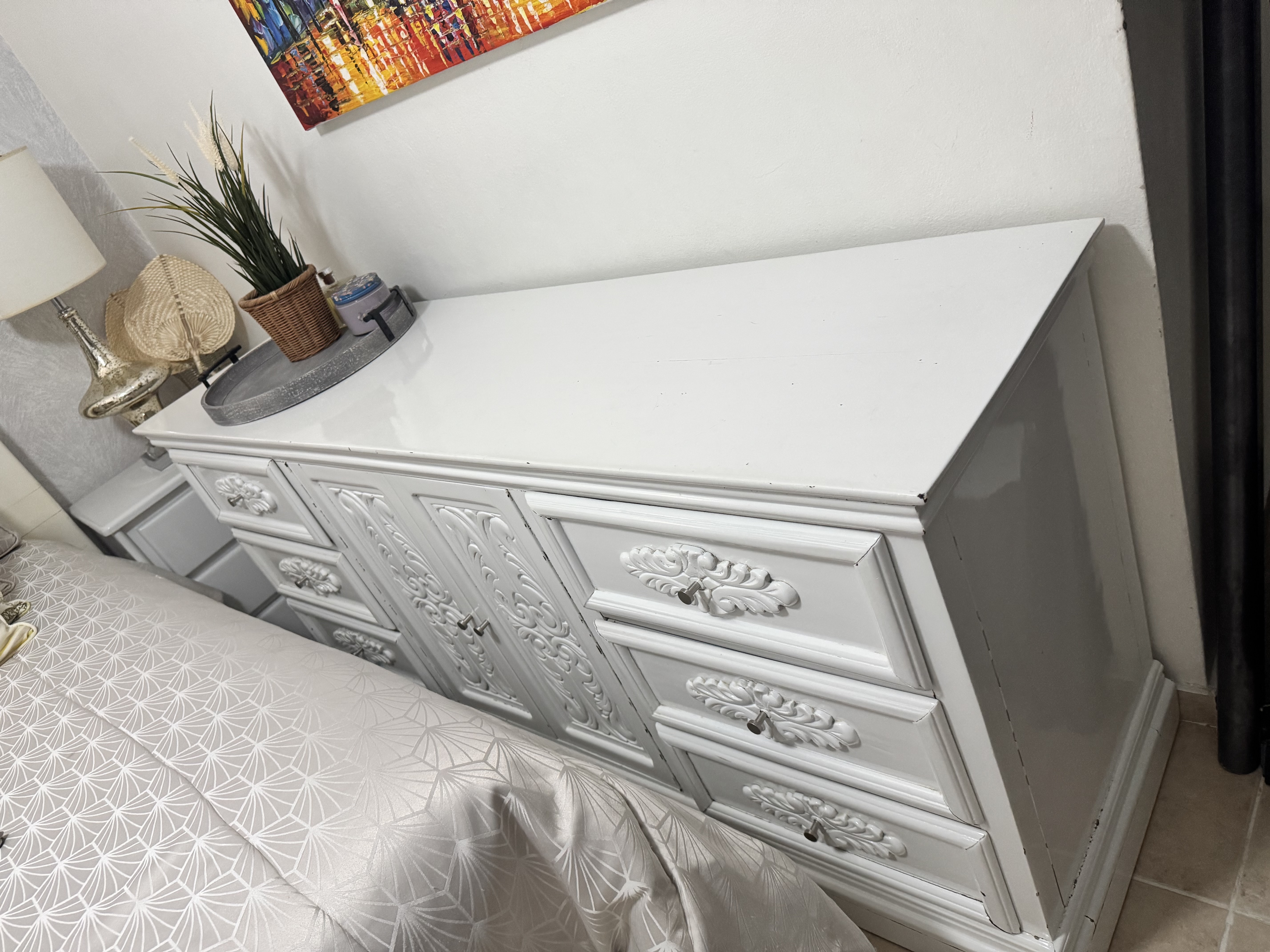 muebles y colchones - tocador en caoba
