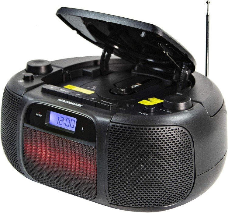 camaras y audio - Magnavox MD6972 Caja de CD portatil de carga superior con radio estereo 3