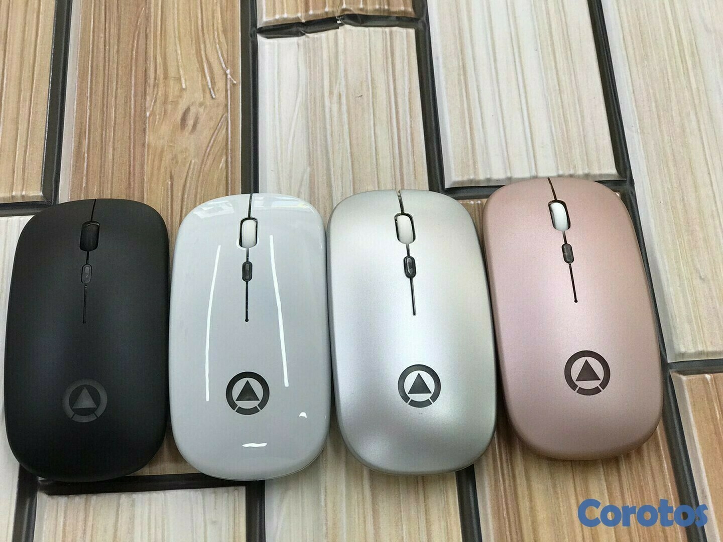 otros electronicos - Mouse inalámbrico recargable con luces RGB 6