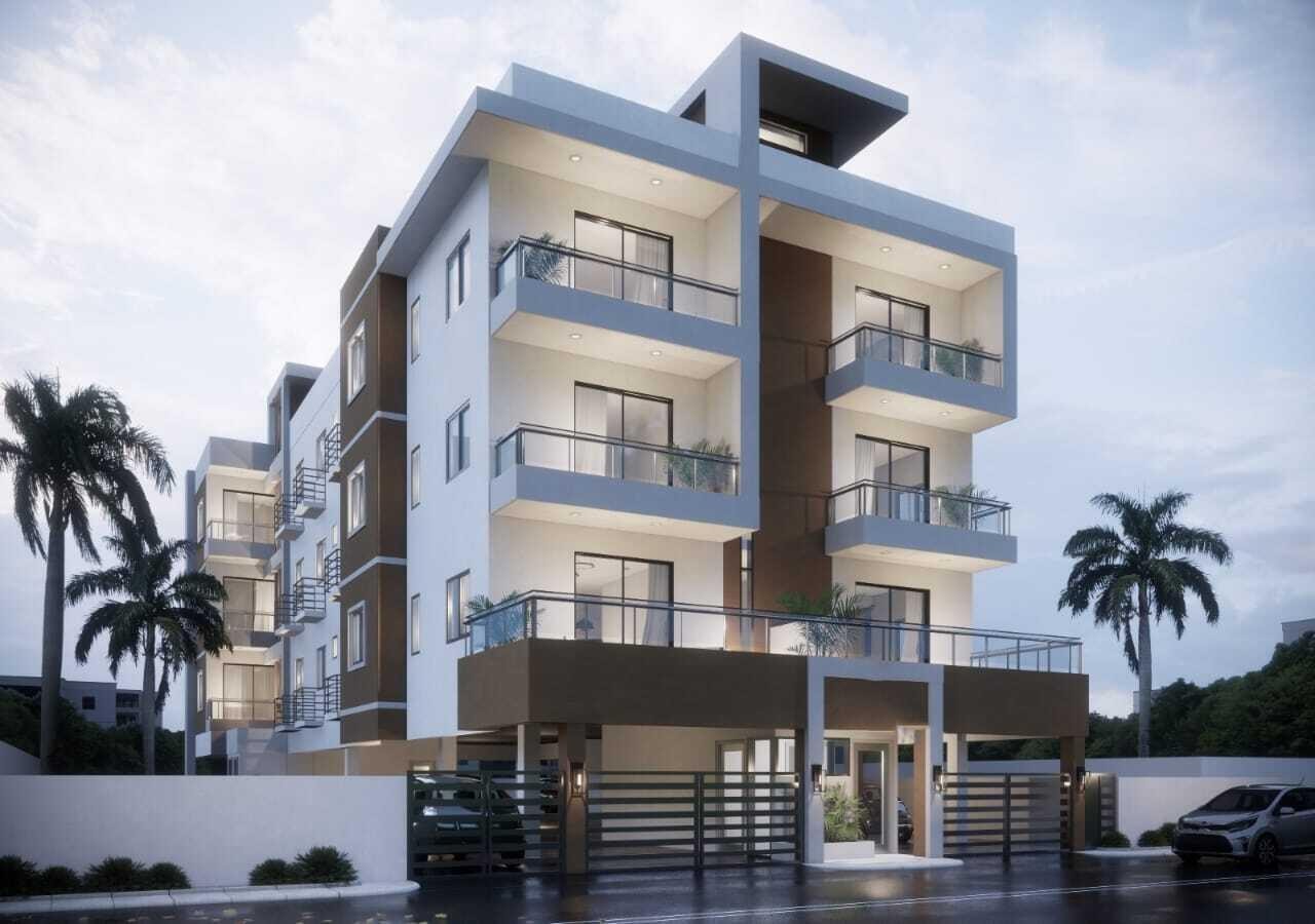 apartamentos - Apartamento de tres habitaciones en segundo nivel con terraza privada. 3