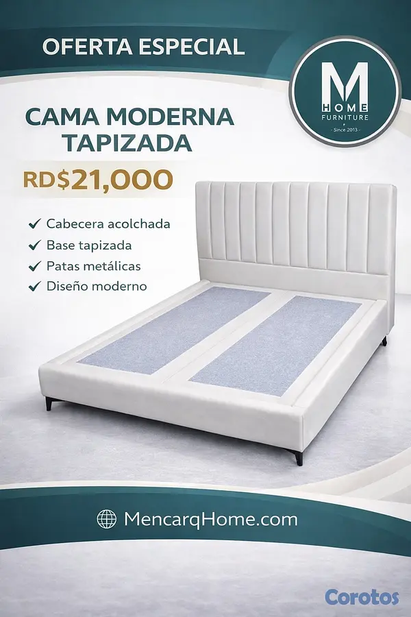 muebles y colchones - Camas tapizadas 2