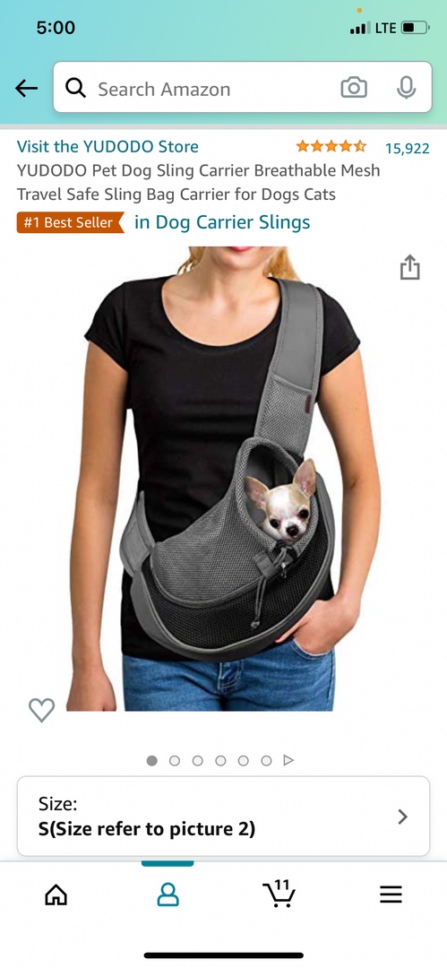 animales y mascotas - bulto cargador de perrito