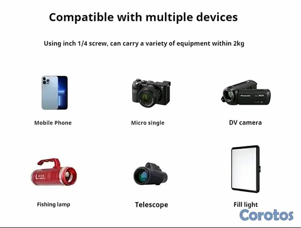 camaras y audio - Tripode profesional 55.5 pulgadas para cámaras tipo DSL y celulares 9