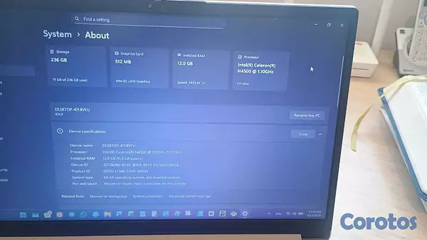 computadoras y laptops - Laptop de Oportunidad Como Nueva 8