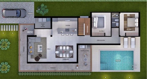casas vacacionales y villas - Venta de vacacionales villas en Guerra Bayaguna Santo Domingo  6
