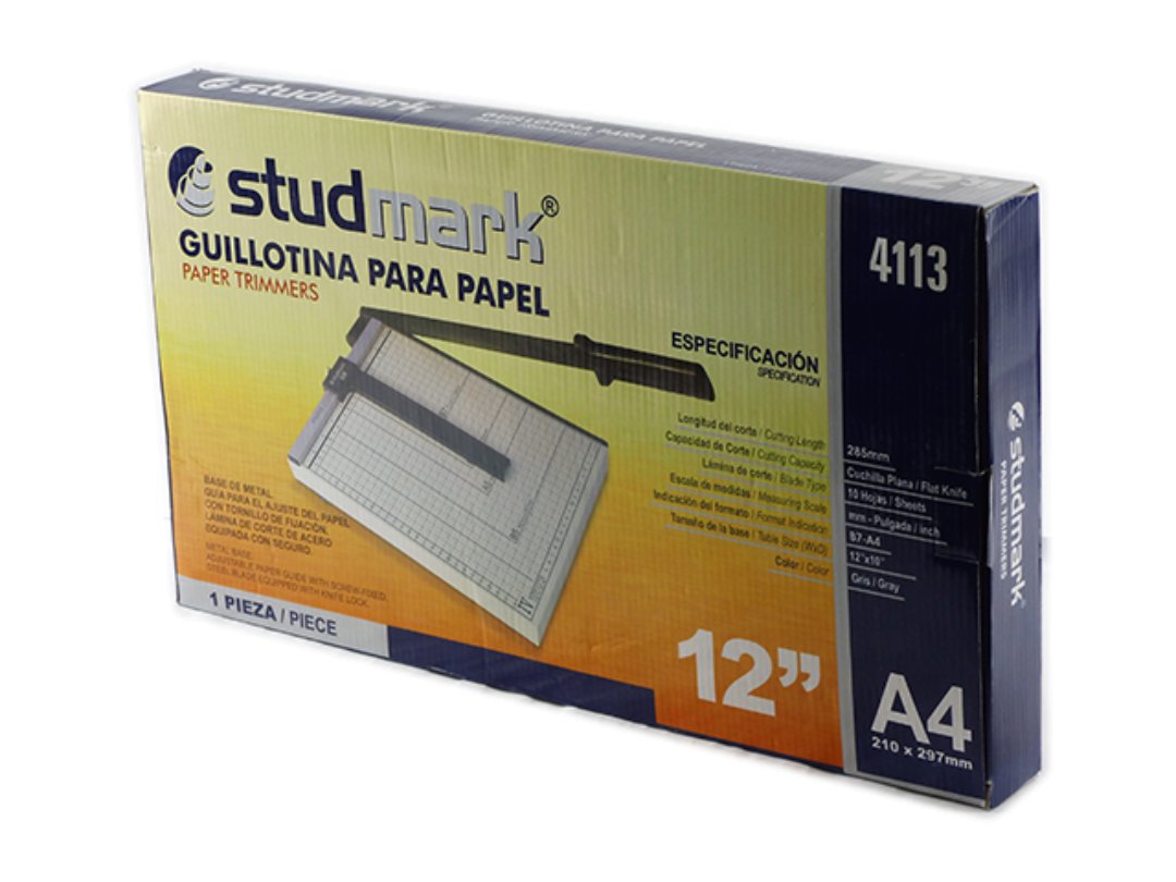 computadoras y laptops - GUILLOTINA STUDMARK CON BASE DE METAL 12X10 GUIA MAGNETICA PARA EL AJUSTAR 1