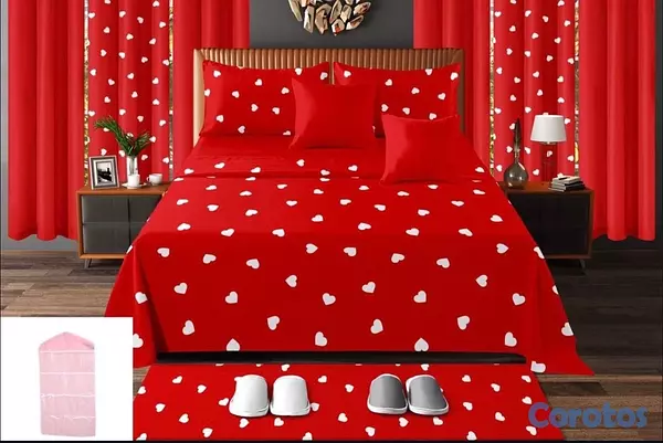 muebles y colchones - juego de sabana 16 piezas para cama de 60  3