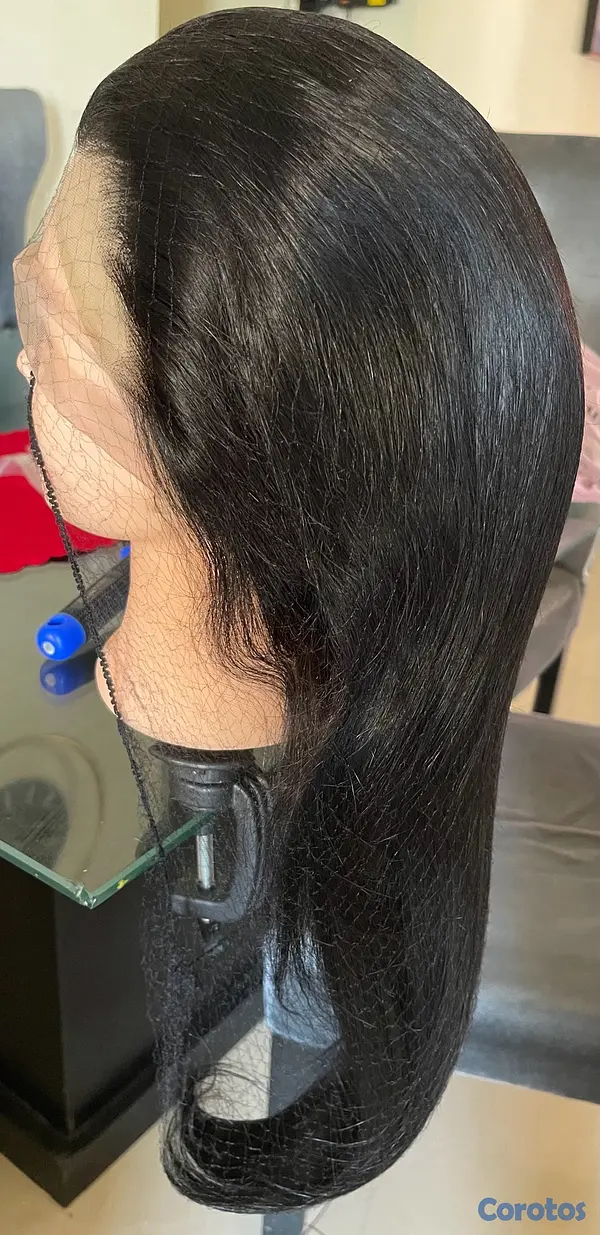 joyas, relojes y accesorios - Peluca Lace Front Cabello Humano Largo 100% Natural 13&6 30” - 200% D Glueless  2