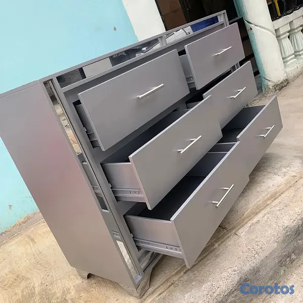 muebles y colchones - Gavetero color gris moderno  1