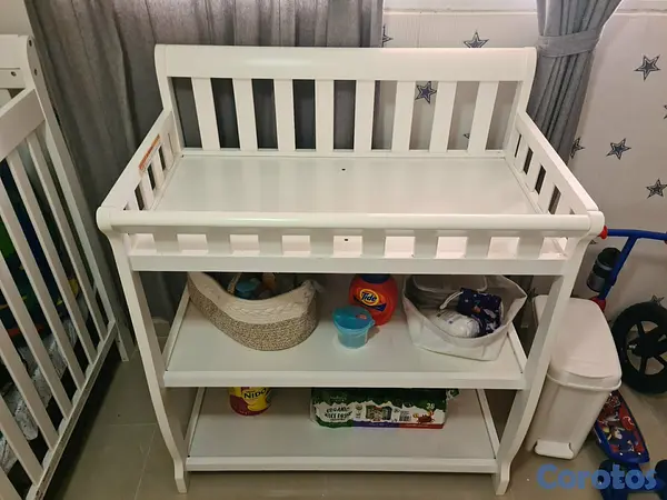 muebles - Cuna/cama más cambiador para bebé  8