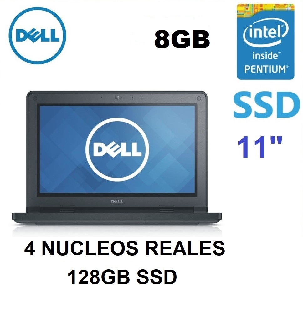 computadoras y laptops - LAPTOP DELL LATITUDE 3150 11 Pg. INTEL 4 NUCLEOS 8GB Y 128GB SSD $11,900