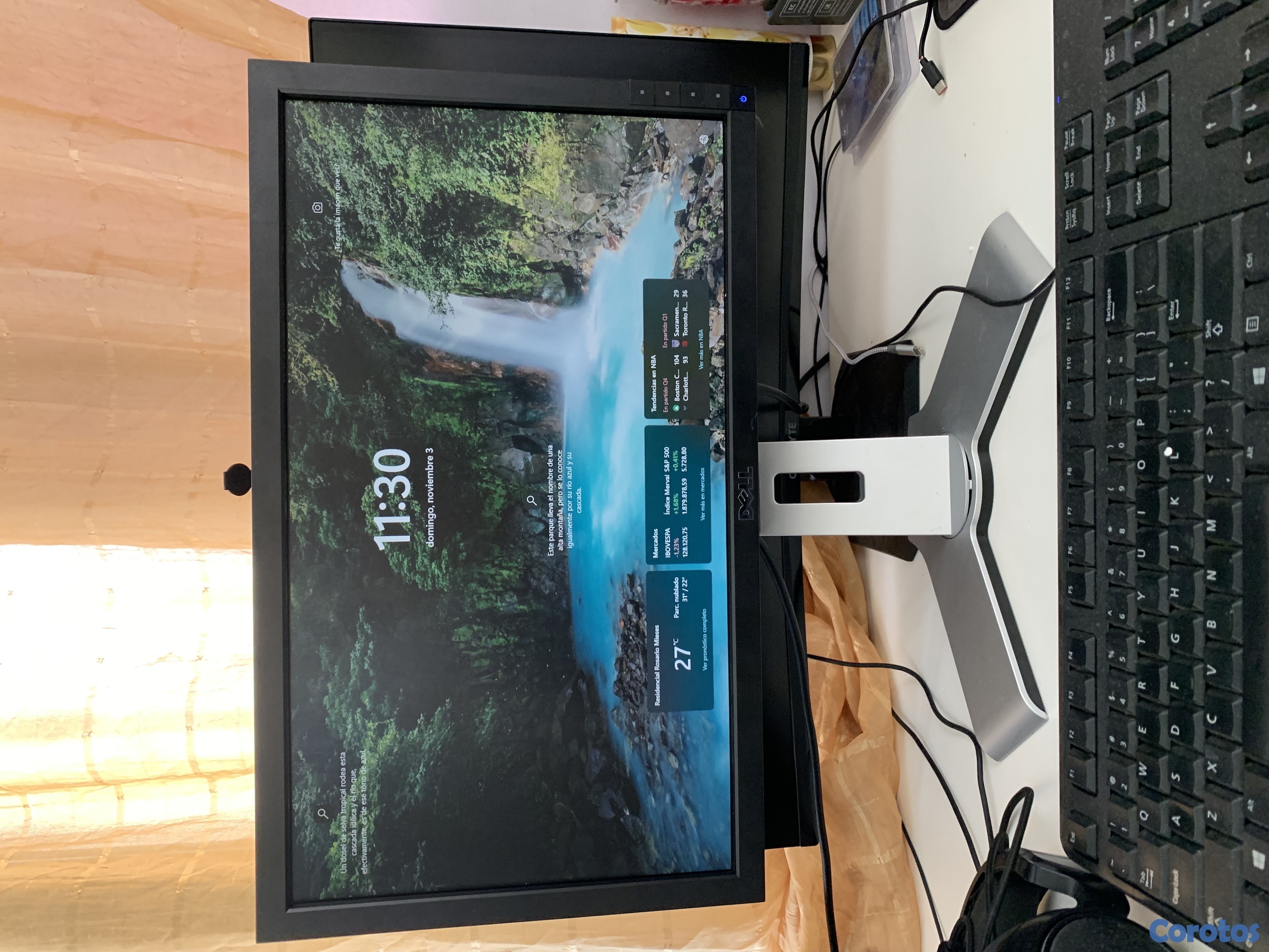 computadoras y laptops - MonitorDELL20”1600 x 600 pixeles 60Hz,5msPanel TN, DVI-D, DP, VGA, 4 puertos USB 2