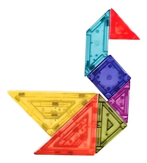 juguetes - Bloques Magneticos Grulla 9 Piezas Imantados Magne 2