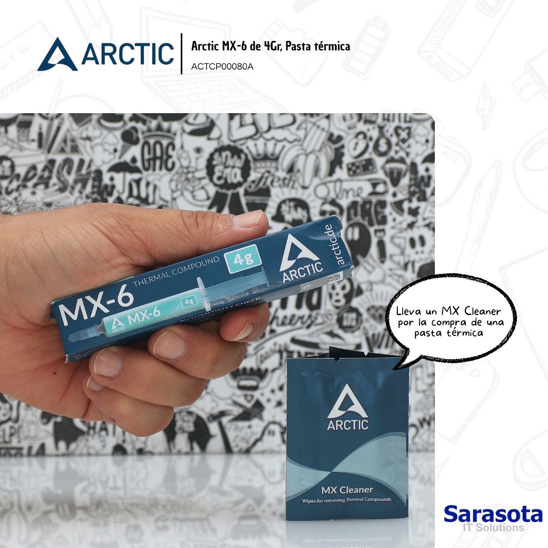 accesorios para electronica - Pasta térmica Arctic MX-6 de 4gr. mas regalo 1