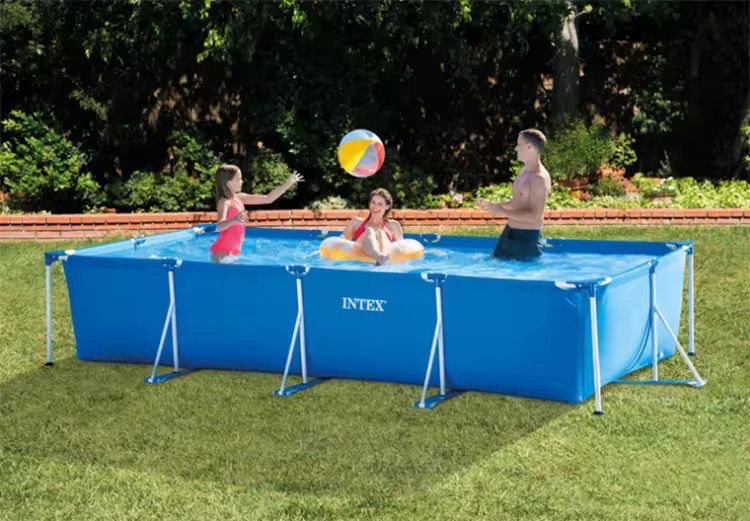 hobby y coleccion - Piscina grande familiar rectangular marca intex para compartir en familia. 2.6m 3