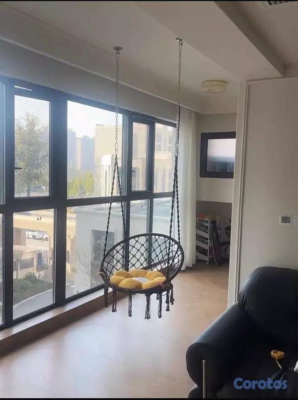 decoración y accesorios - silla corgante negra -marrón  2