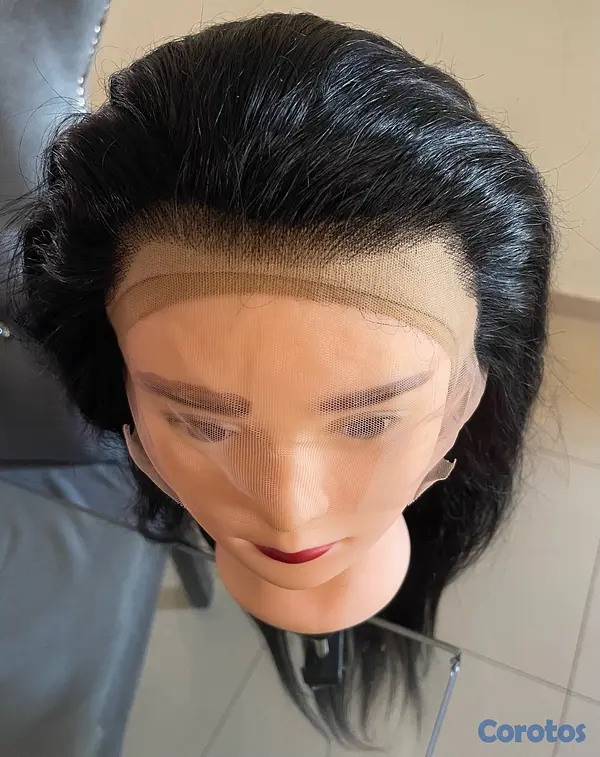 joyas, relojes y accesorios - Peluca Lace Front Cabello Humano Largo 100% Natural 13&6 30” - 200% D Glueless  3