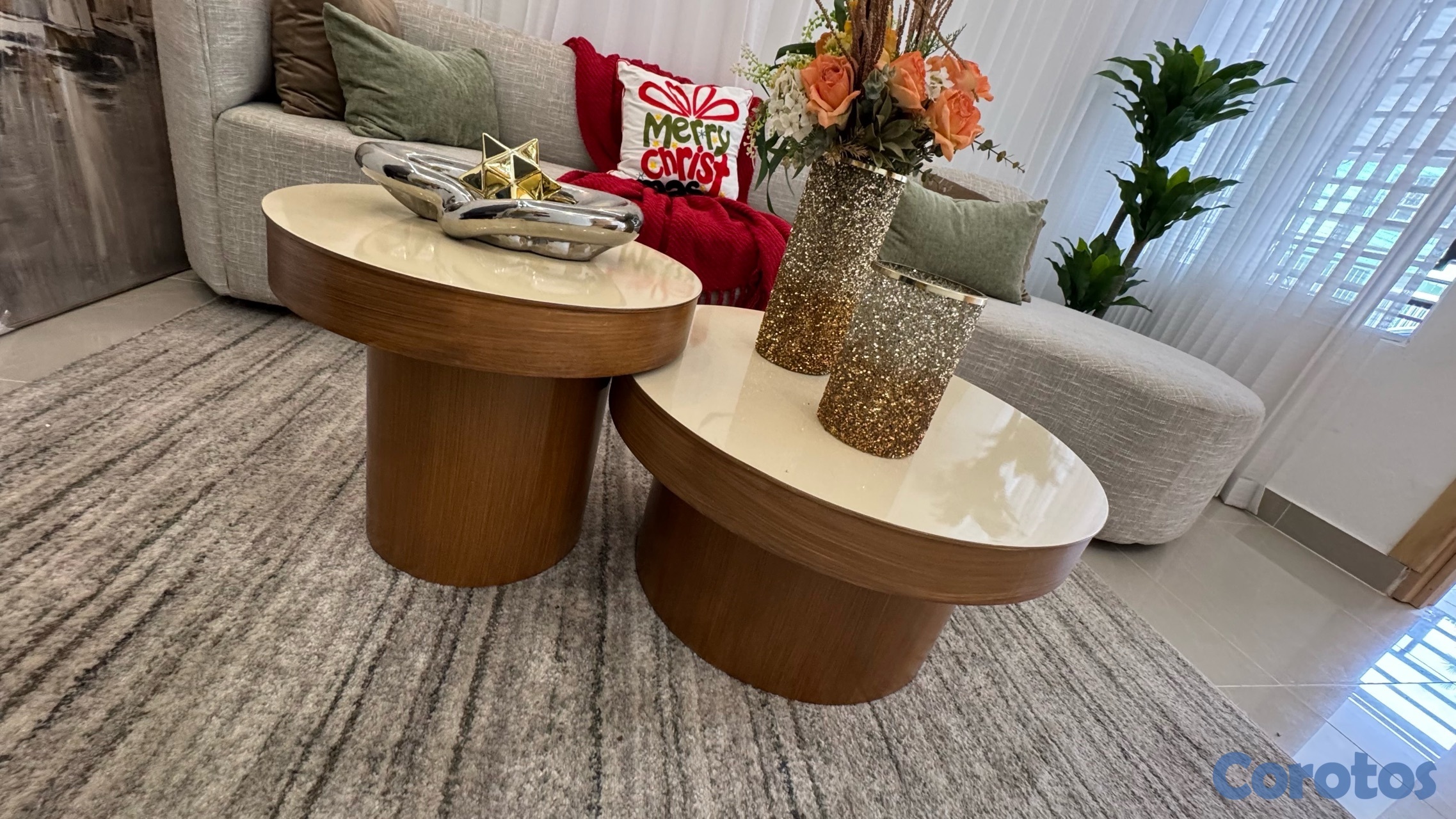 decoración y accesorios - vendo: juego de  mesa de centro  5