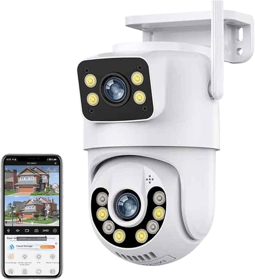 camaras y audio - Cámara de Seguridad Doble Lente Wifi Full HD 2MP 0