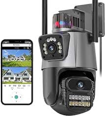 camaras y audio - Cámara de Seguridad Wifi Doble Lente 2MP Full HD 2