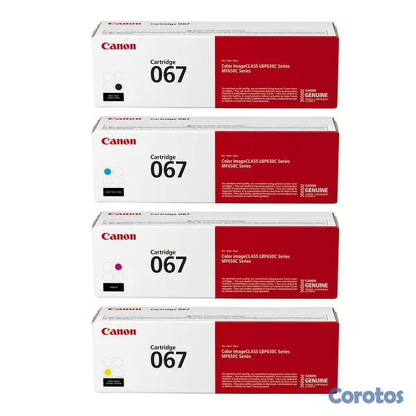 impresoras y scanners - TONER CANON 067  EN TODOS LOS COLORES   2