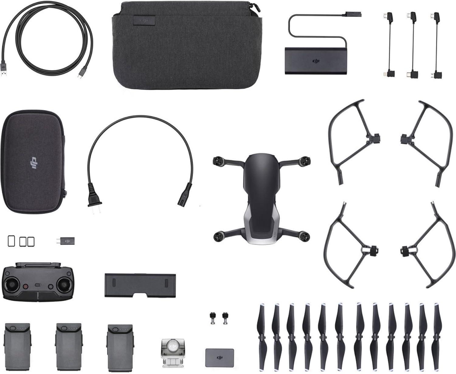 accesorios para electronica - DJI Mavic Air Fly More Combo Onyx 4K Drone 2
