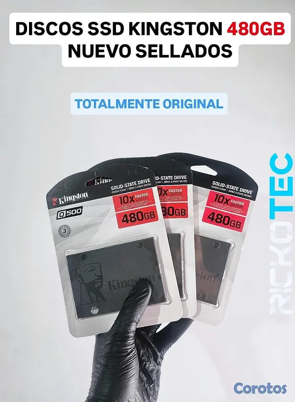 accesorios para electronica - DISCOS SSD KINGSTON A400 480GB NUEVOS 2