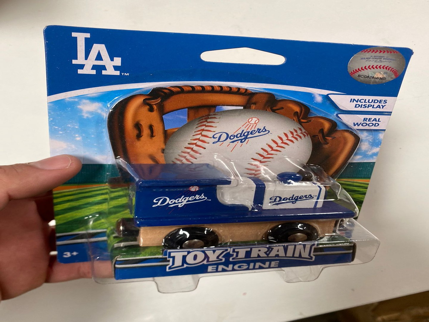 juguetes - Los Angeles Dodgers Locomotora de Madera