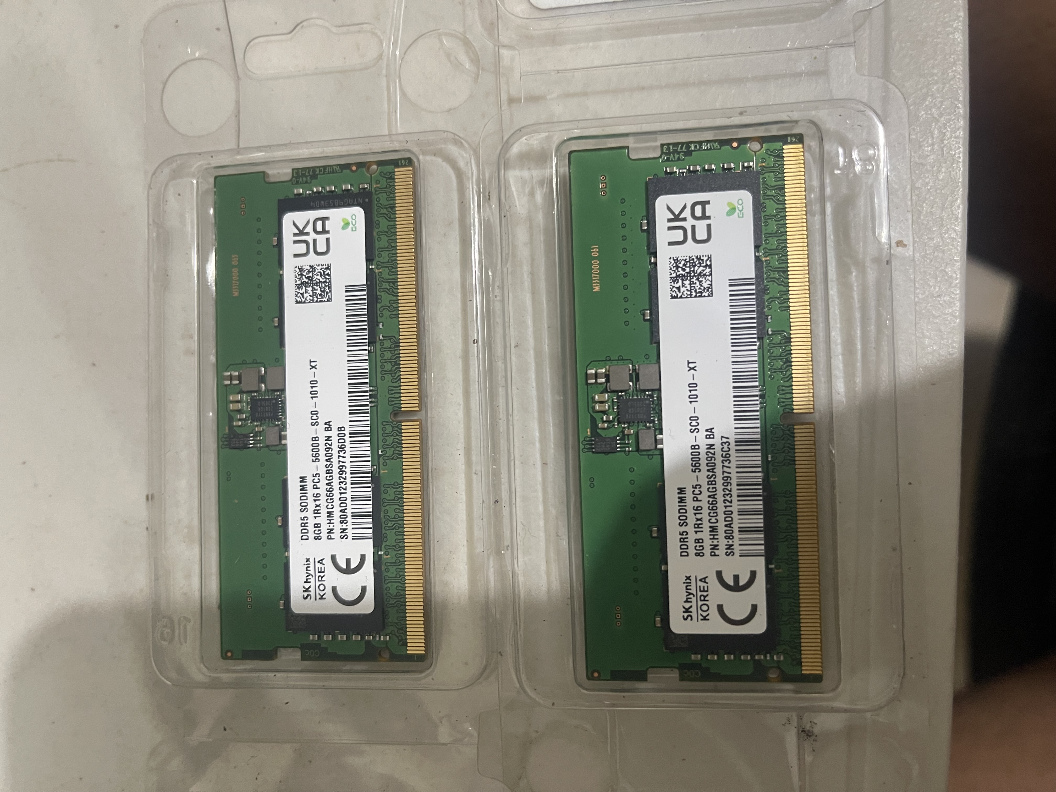 computadoras y laptops - Memoria laptop 16gb  2x8gb DDR5 certificada  1