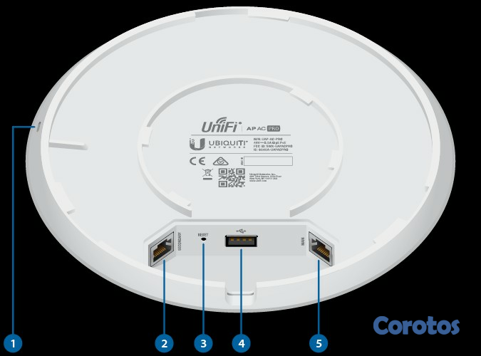 impresoras y scanners - ACCESS POINT UBIQUITI UAP-AC-PRO, 2.4GHZ 450MBPS 5GHZ/1300MBPS, 2 PUERTO LAN POE 2