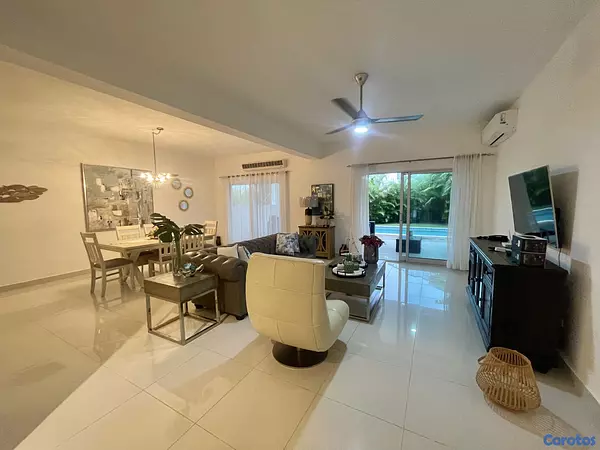 casas vacacionales y villas - Villa hermosa moderna 4 hab piscina playa y golf 7