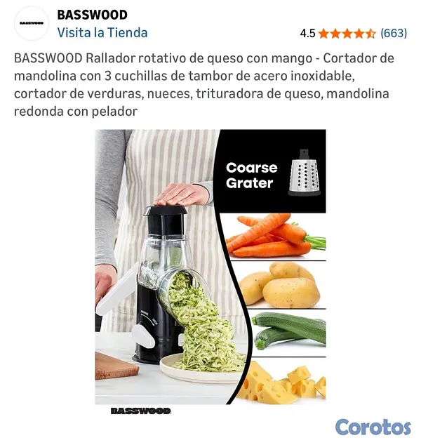 cocina - Rallador de queso y verduras  2