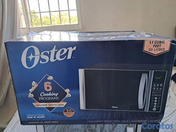 cocina - Microondas nuevo de caja color  negro  oster 7800 5