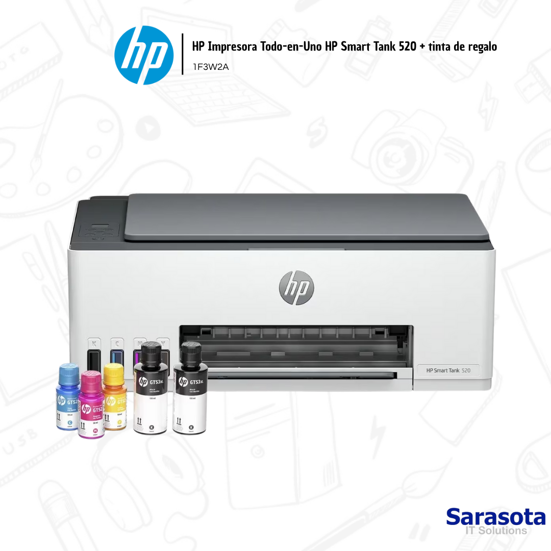 accesorios para electronica - HP Impresora Todo-en-Uno HP Smart Tank 520 
