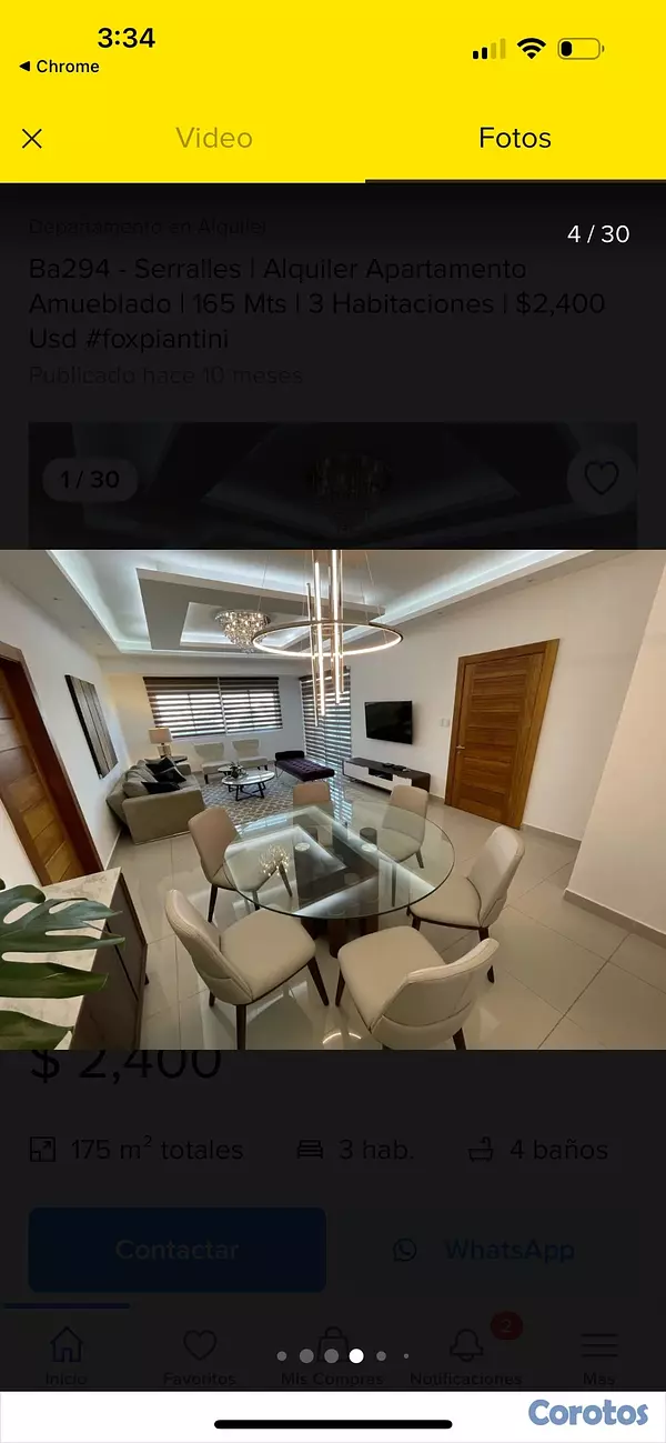 apartamentos - nuevo moderno Apto amueblado full se dos habitaciones US 2,300 12