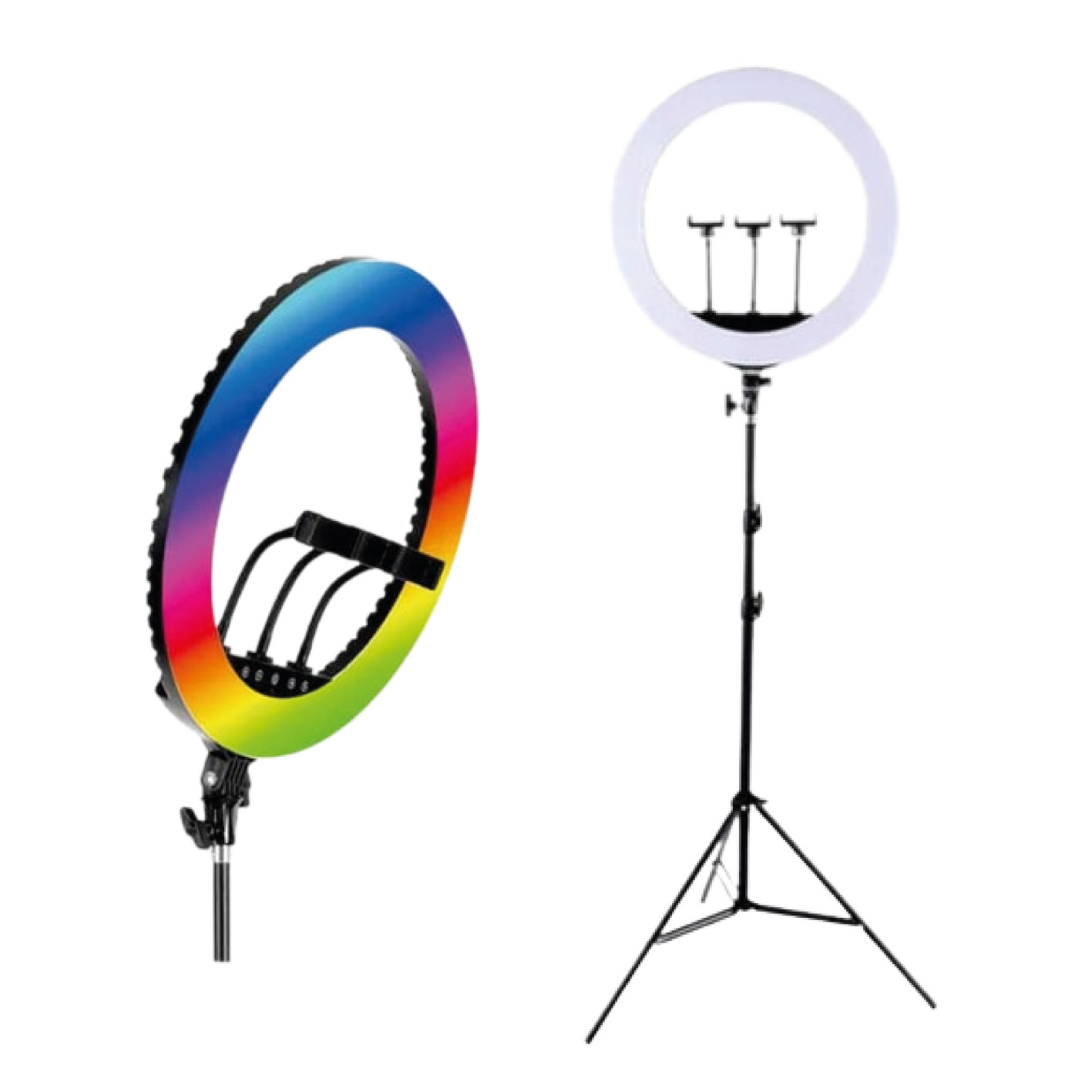 otros electronicos - Aro de Luz 18 RGB con Trípode – Ideal para Fotos  1